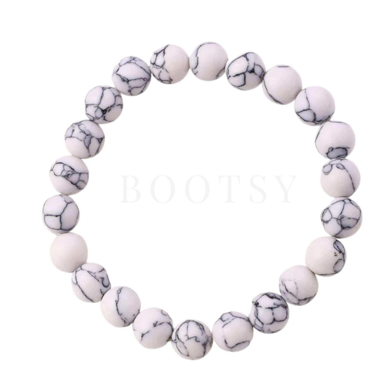 1White Howlite Bracelet for Women White Howlite Bracelet for Women