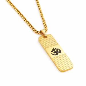 Om Pendant Gold Chain for Men