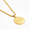 Ram Pendant Gold Stainless Steel Necklace for Men