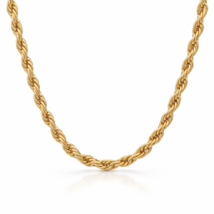 Gold Plated Rope Chain for Men