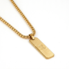 Hanuman Pendant Gold Stainless Steel Chain for Men