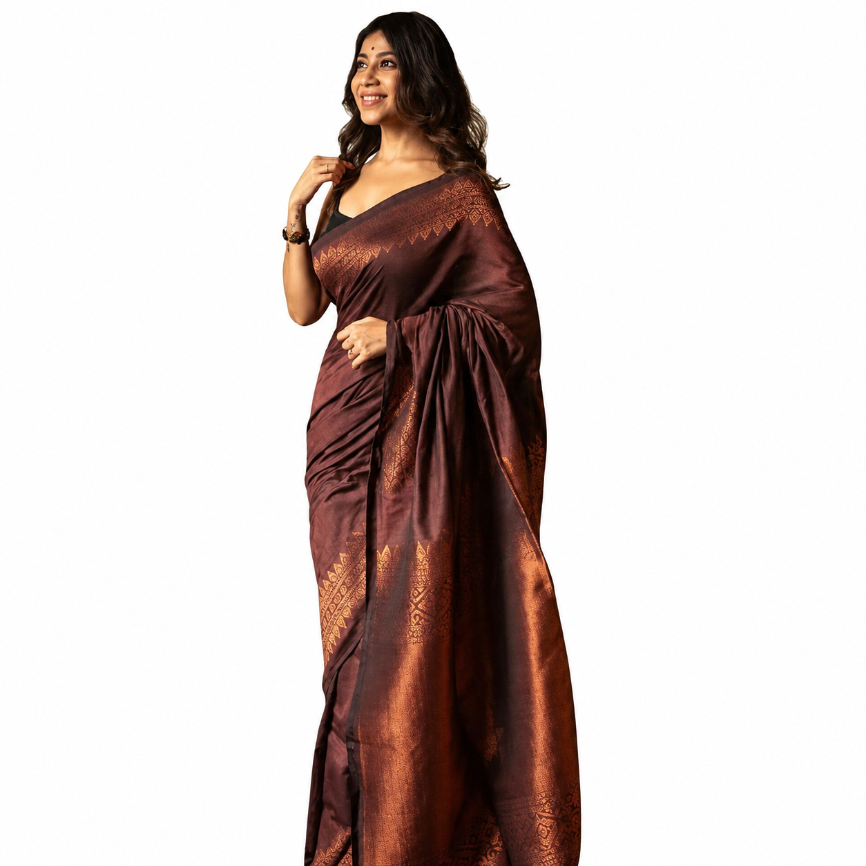 Maroon Soft Lichi Silk Saree Maroon Soft Lichi Silk Saree