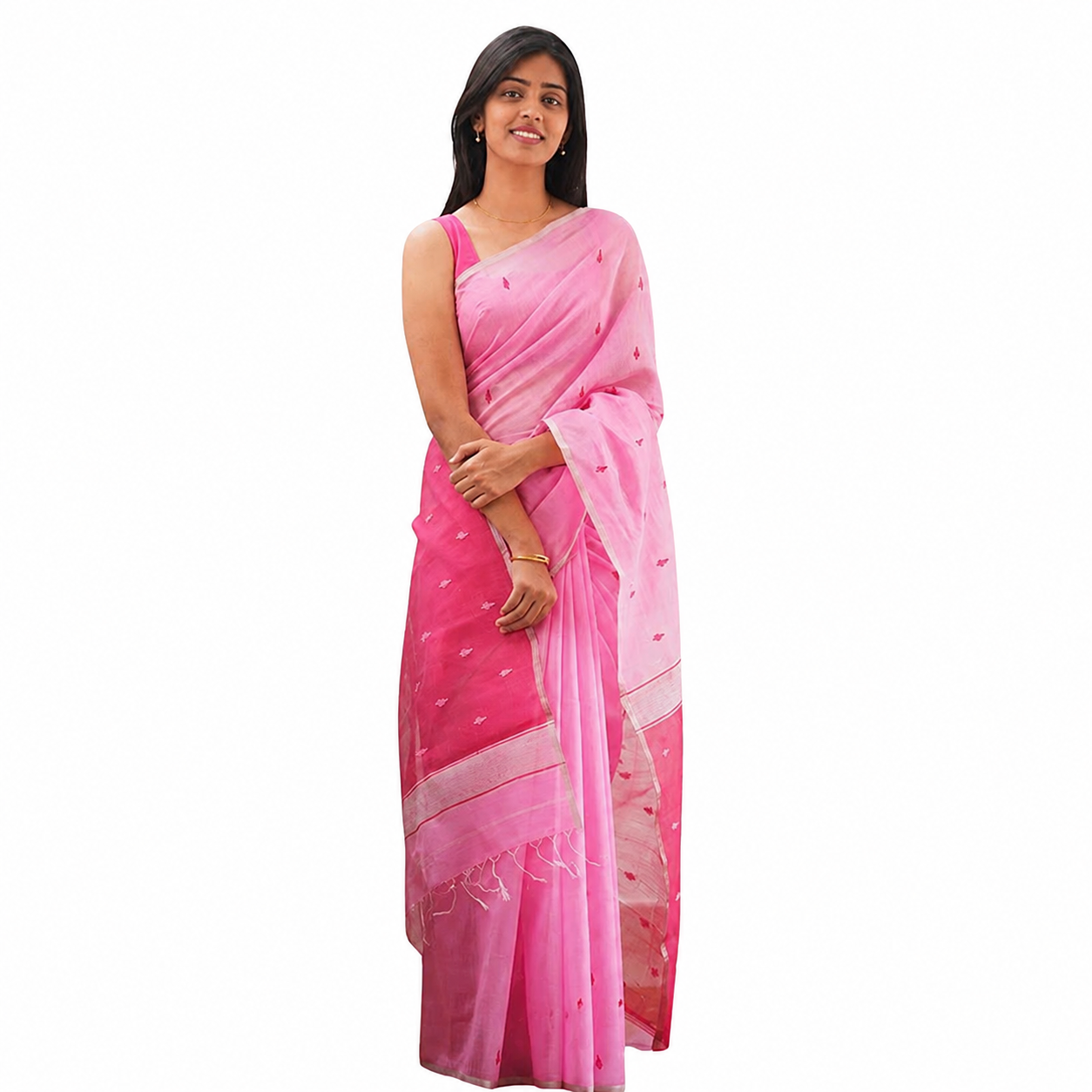 Pink Soft Organza Saree Pink Soft Organza Saree