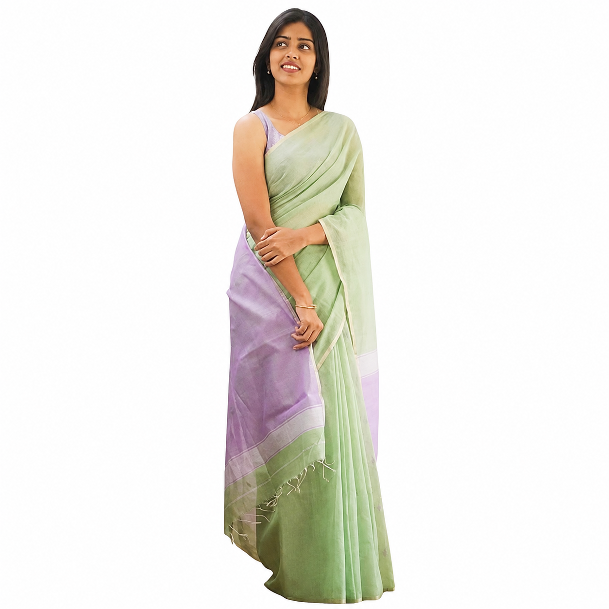 Light Green Woven Soft Organza Saree Light Green Woven Soft Organza Saree