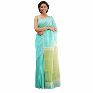 Sky Blue Soft Organza Saree