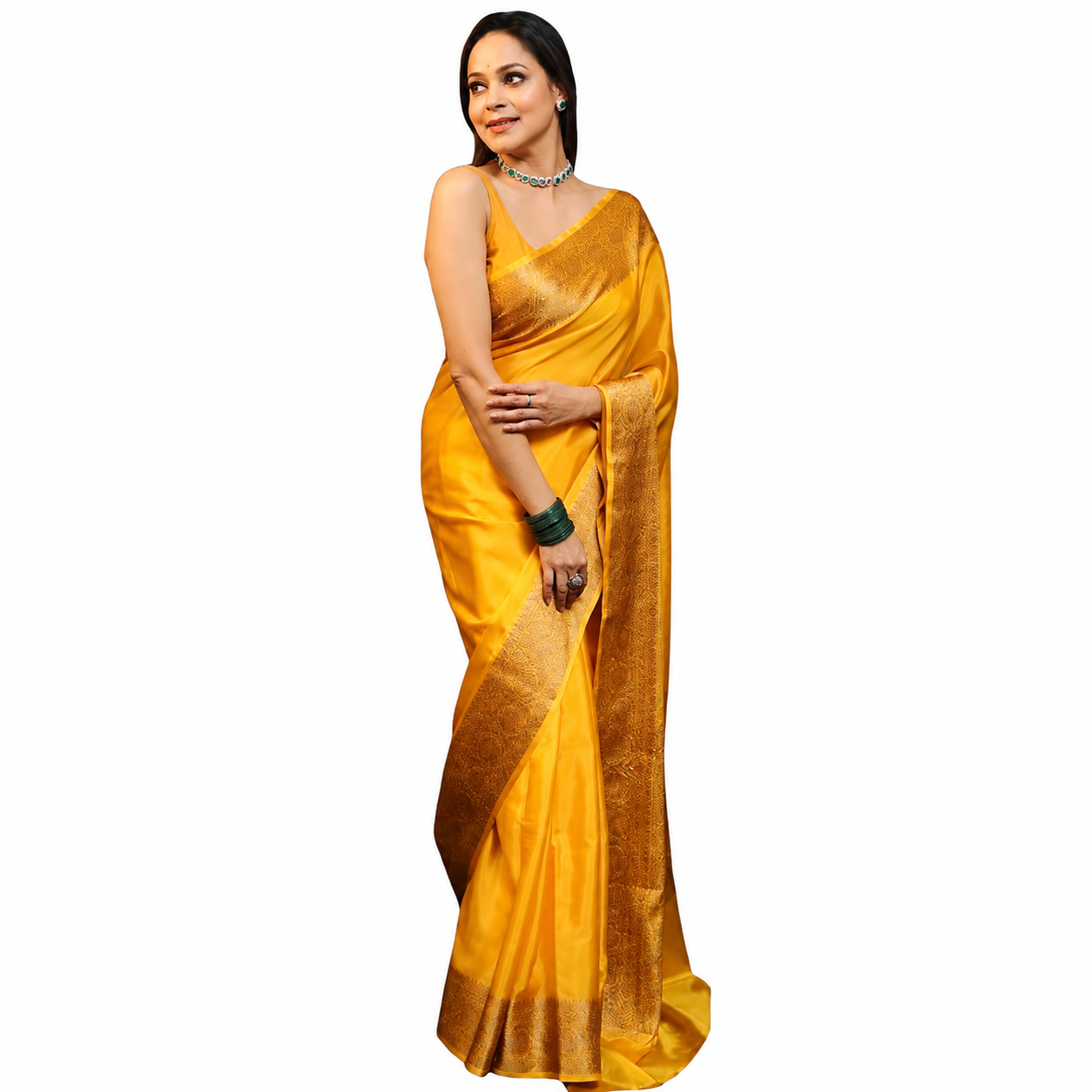 Mustard Soft Lichi Silk Saree Mustard Soft Lichi Silk Saree