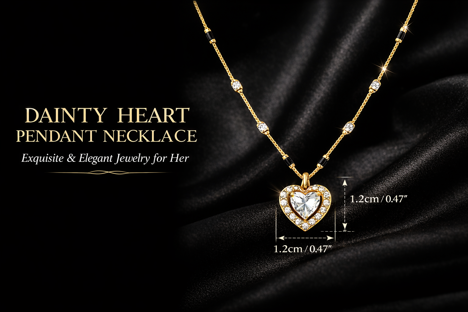 Heart Pendant Mangalsutra Necklace Heart Pendant Mangalsutra Necklace