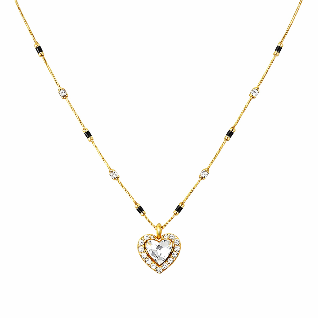 Heart Pendant Mangalsutra Necklace Heart Pendant Mangalsutra Necklace