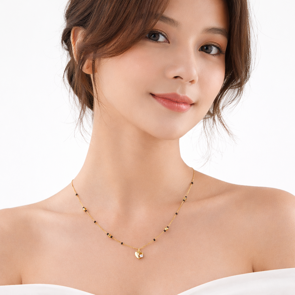 Short Mangalsutra Necklace Short Mangalsutra Necklace