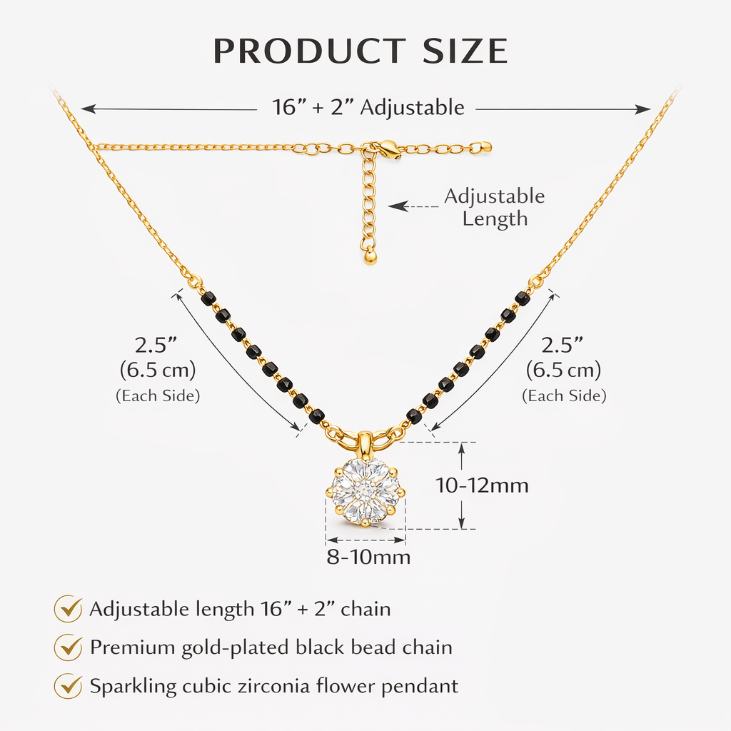 Short Mangalsutra Necklace Short Mangalsutra Necklace