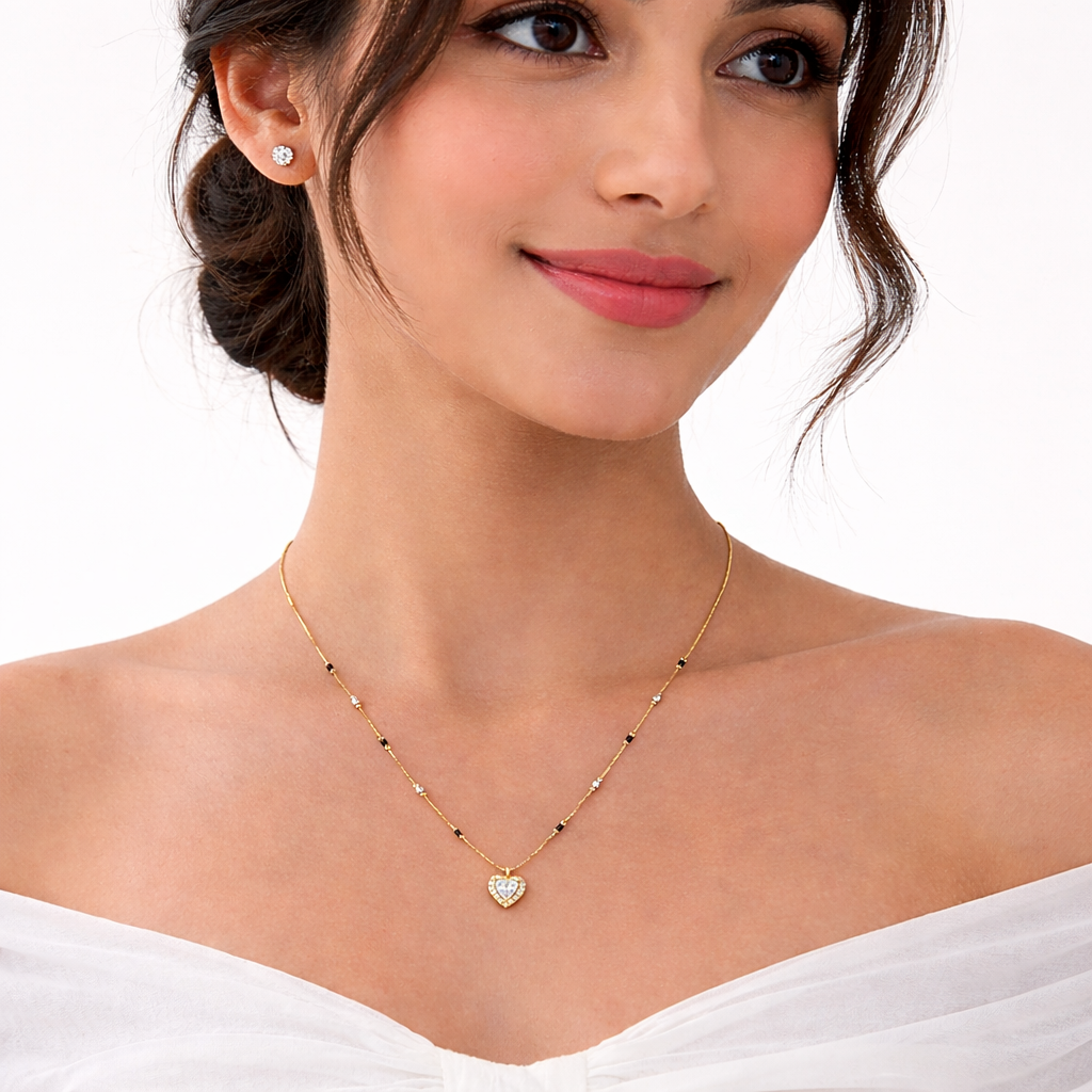 Radiant elegance with a golden heart