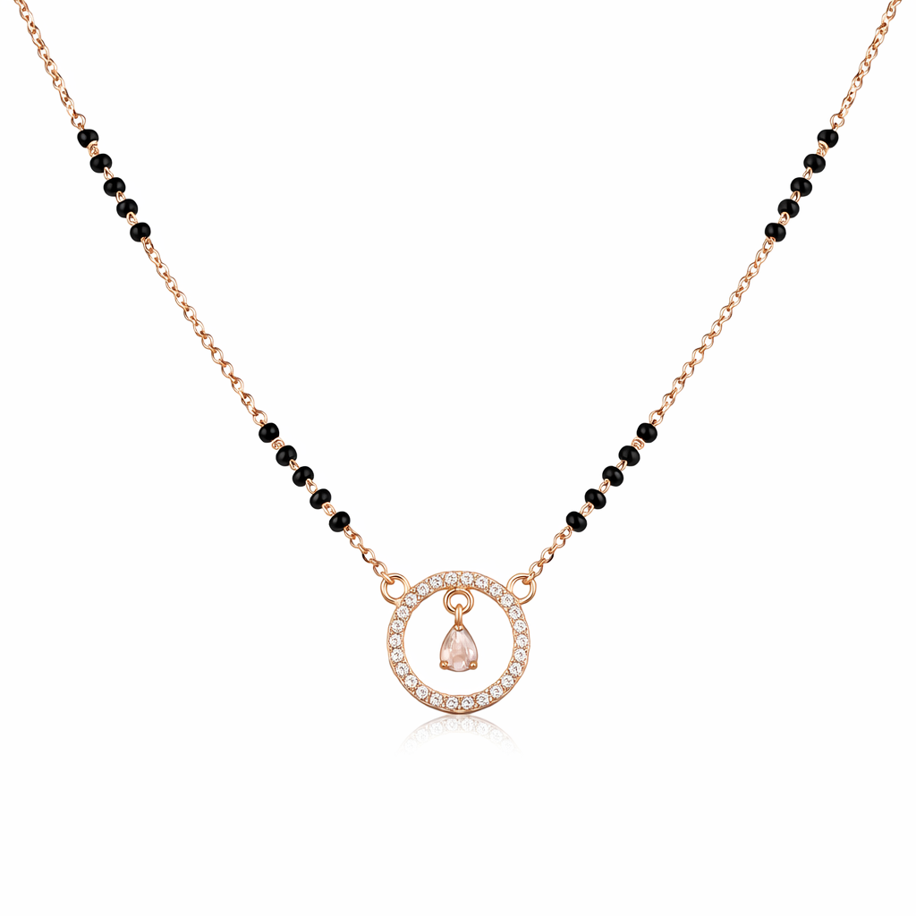 Rose Gold Mangalsutra Necklace Rose Gold Mangalsutra Necklace